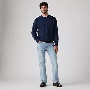 514™ Straight Fit Men's Washed Blue Jeans